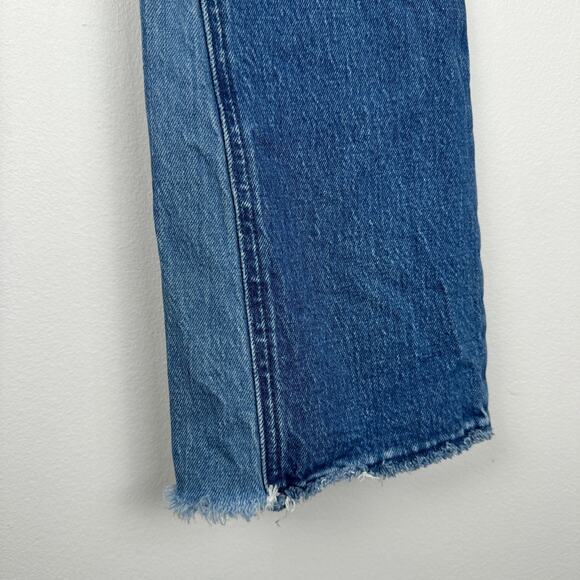 Abercrombie & Fitch The Kick Flare Ultra High Rise Jeans Size 25 0L Two Tone - Picture 8 of 11